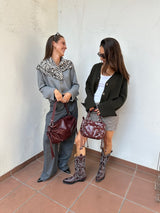 Zebra Scarf cream/black 80cm