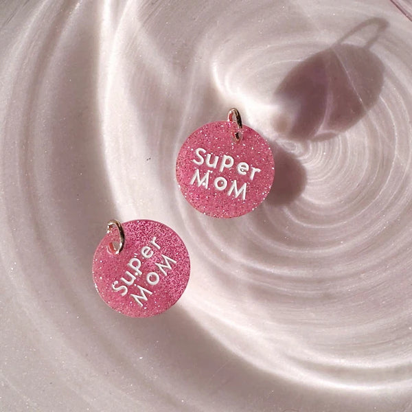 Coin Anhänger Super Mom