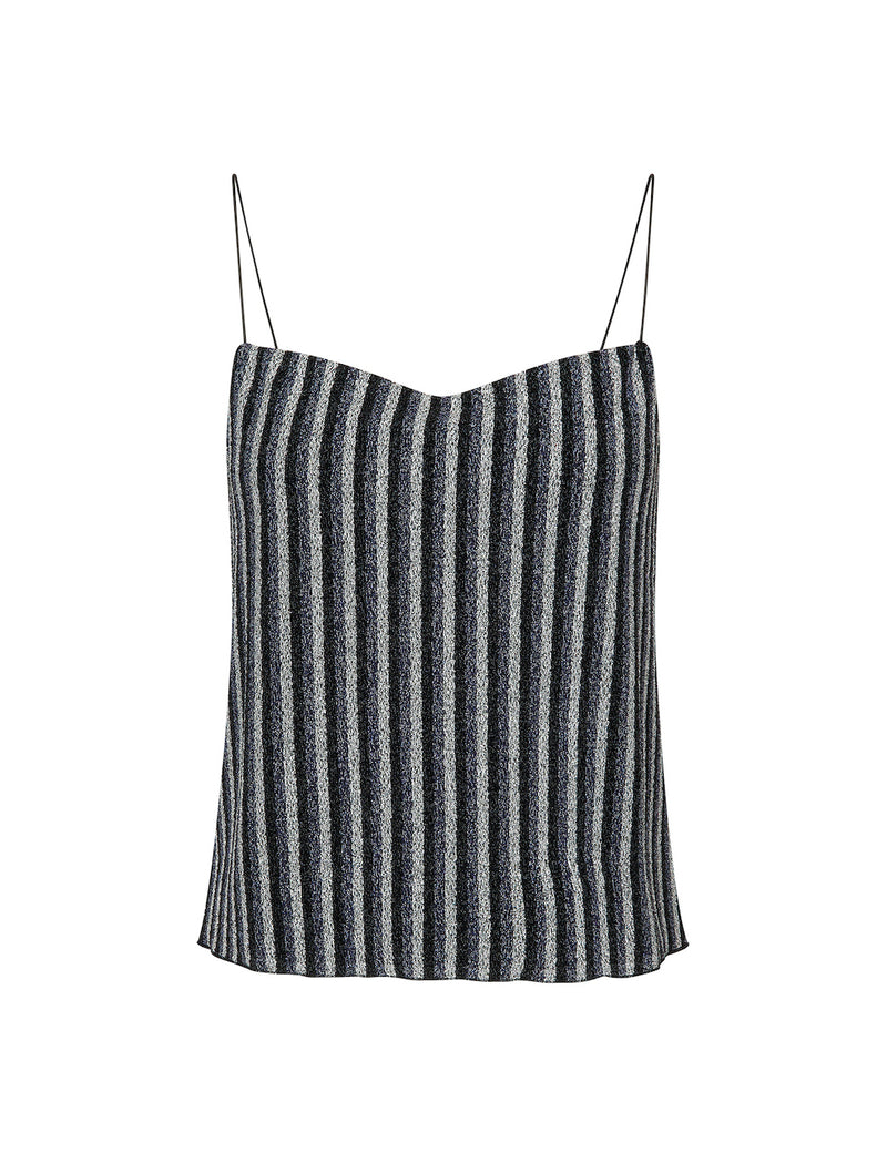 Glitter Jersey Simo Top glitter stripe/silver