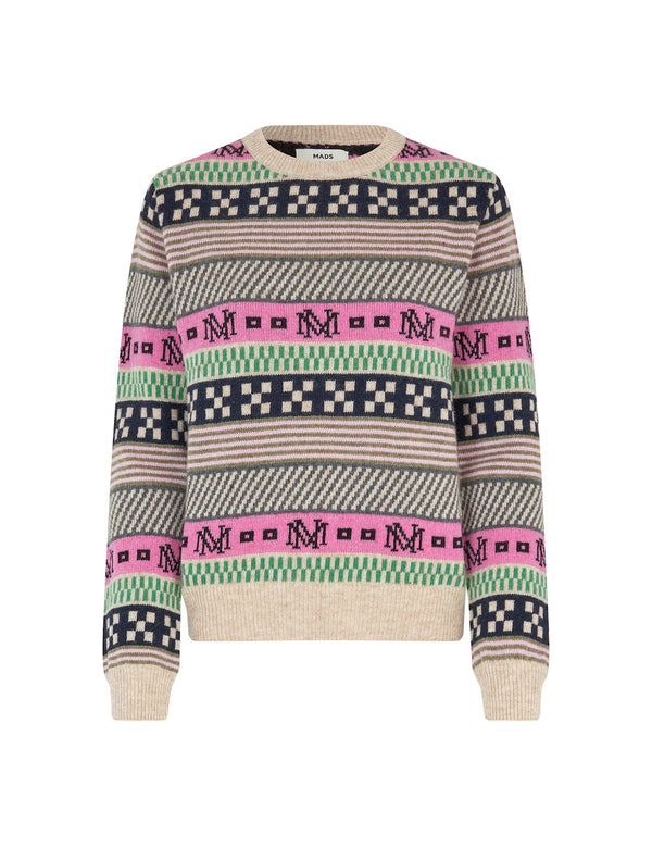 New Nordic Sonda Sweater jacquard multi