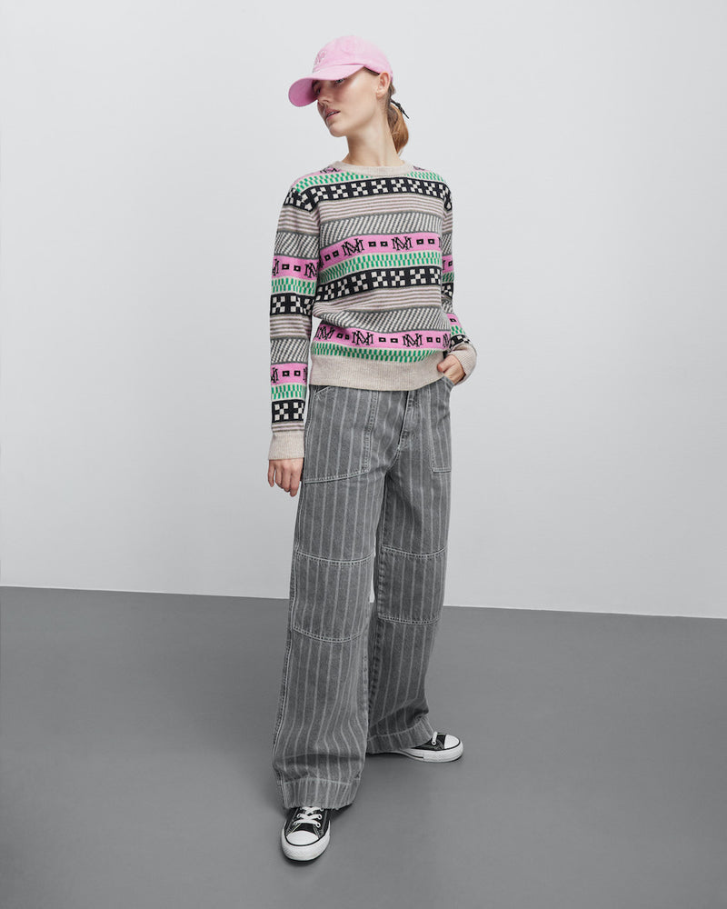 New Nordic Sonda Sweater jacquard multi