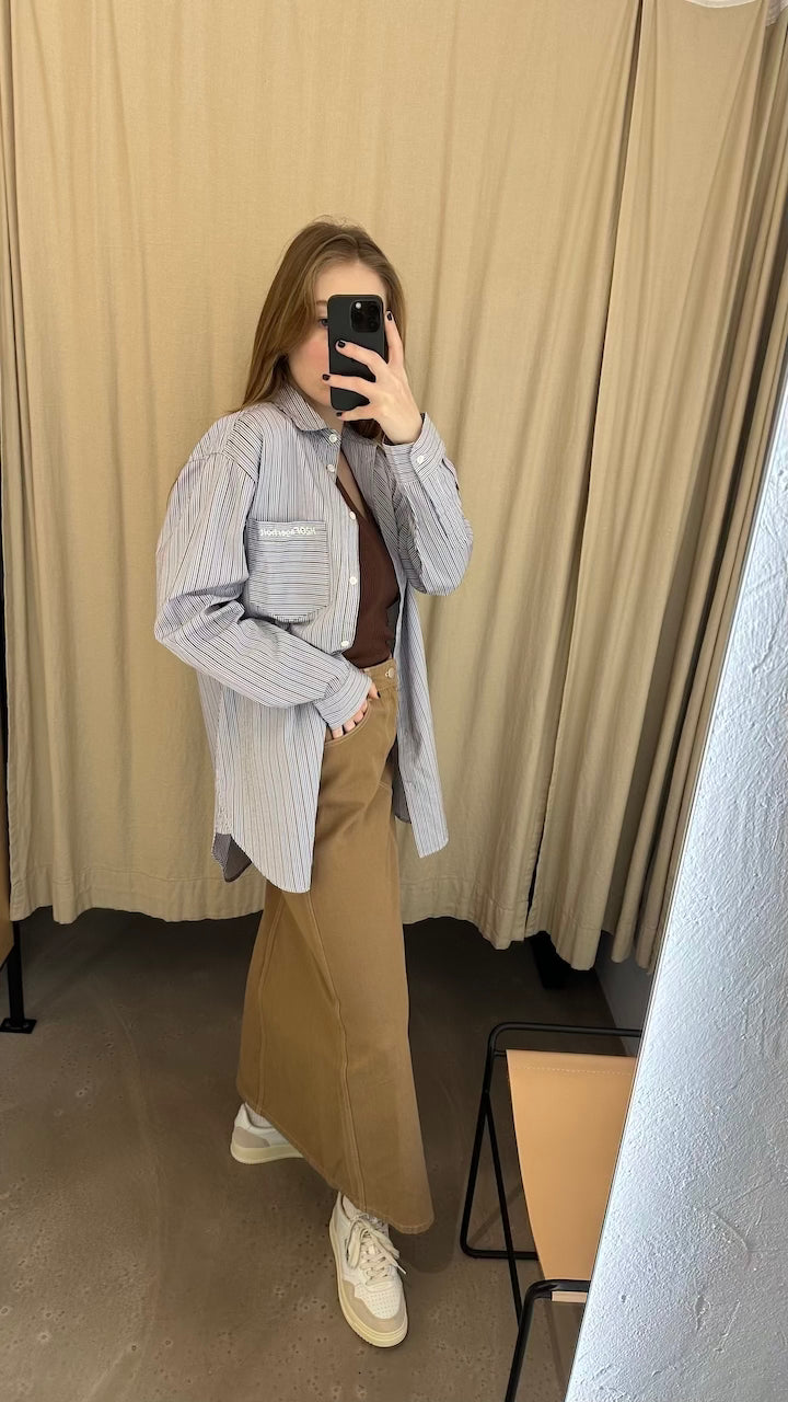 Soil Denim Ketty Skirt tiger's eye