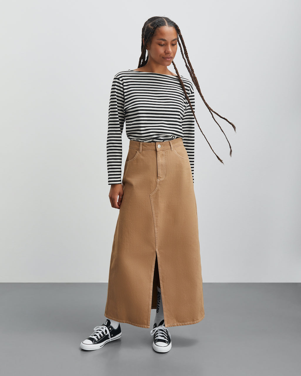 Soil Denim Ketty Skirt tiger's eye