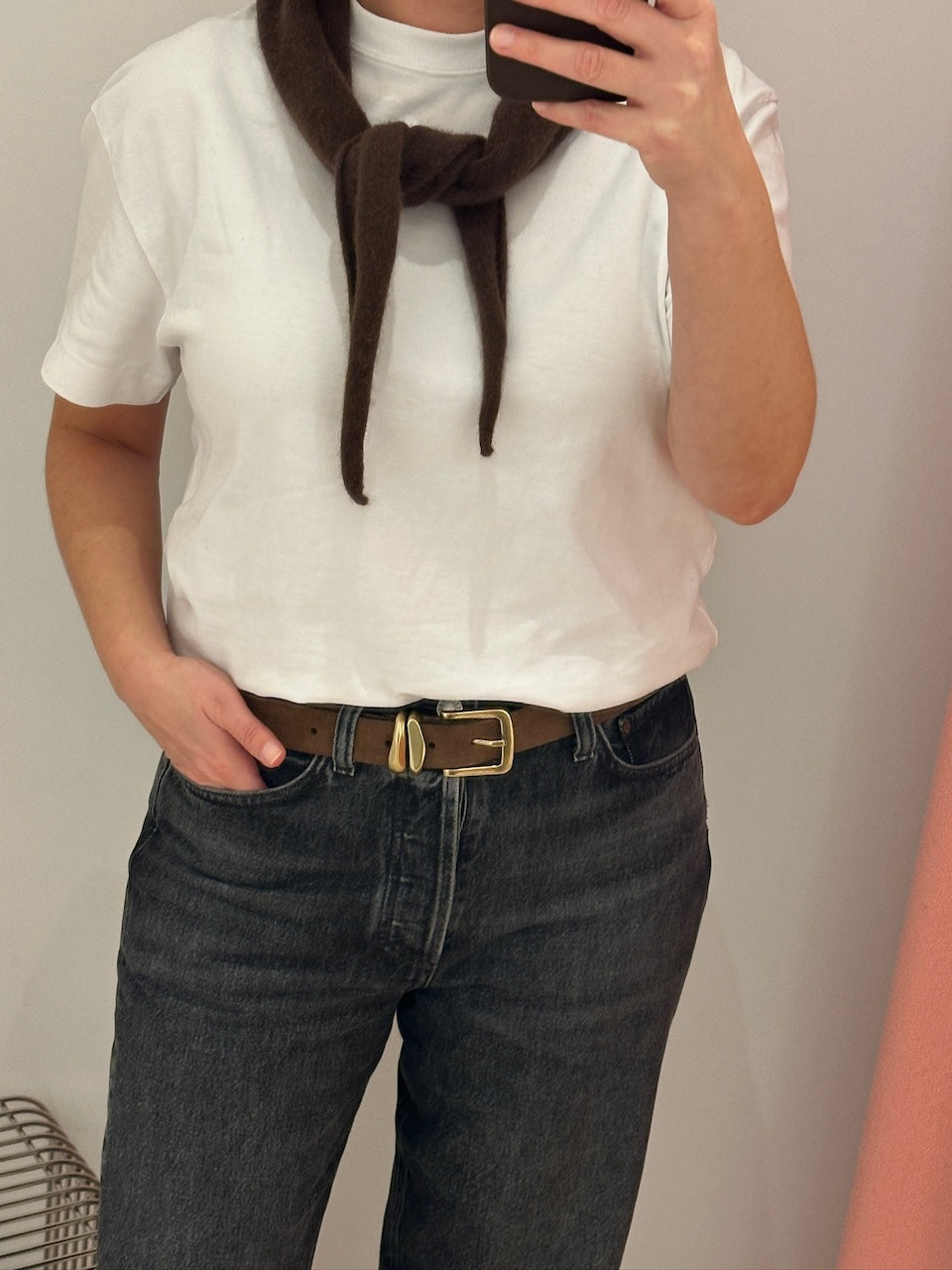 AdleyMBG Belt Suede cognac