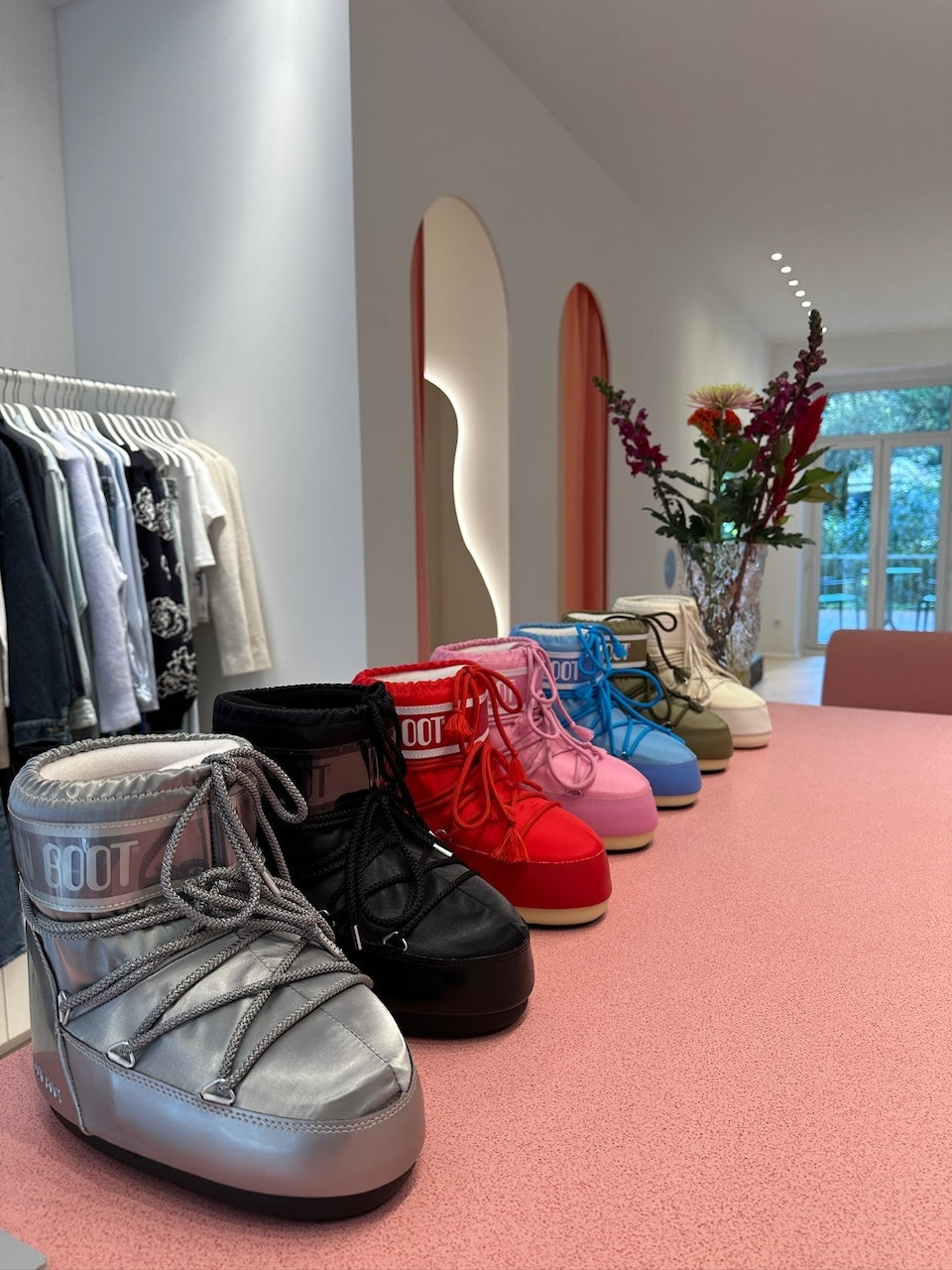 Moon Boot Icon Low Nylon pink