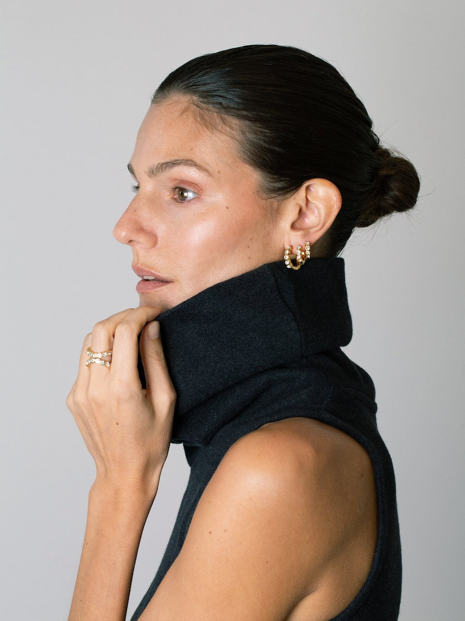 15mm Lotus Hoops golden