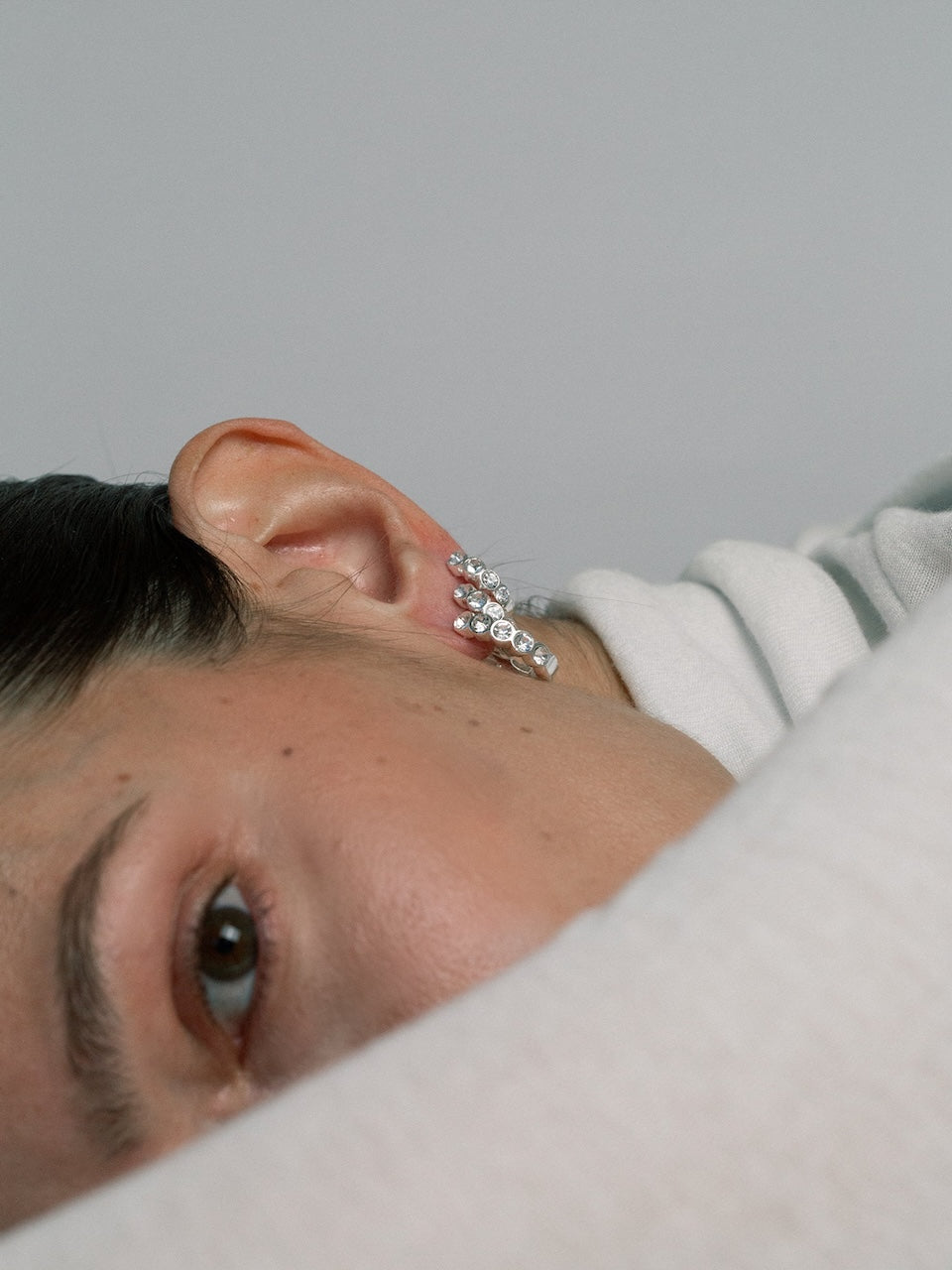 15mm Lotus Hoops silver