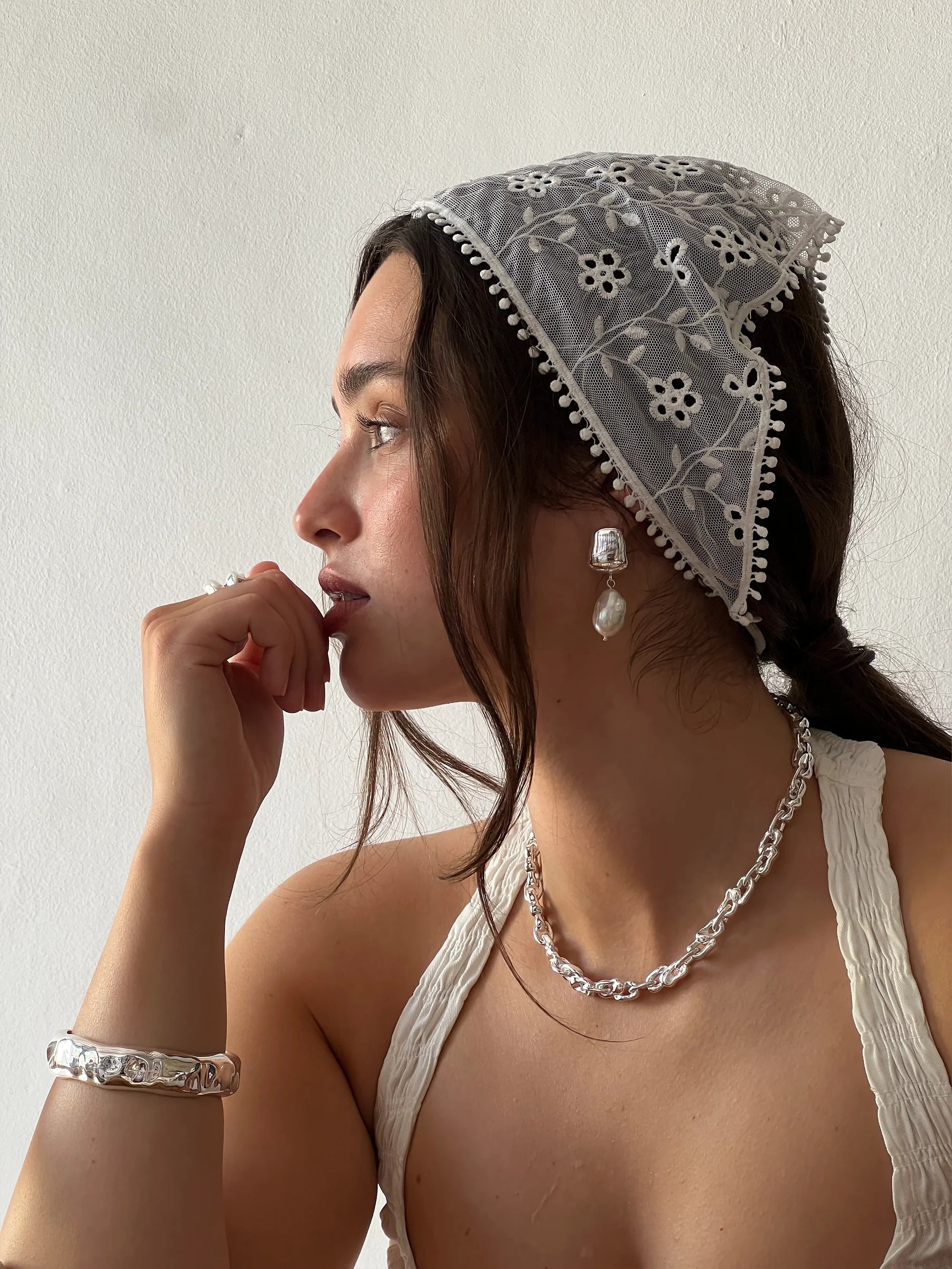 Breeze Bangle Bracelet silver