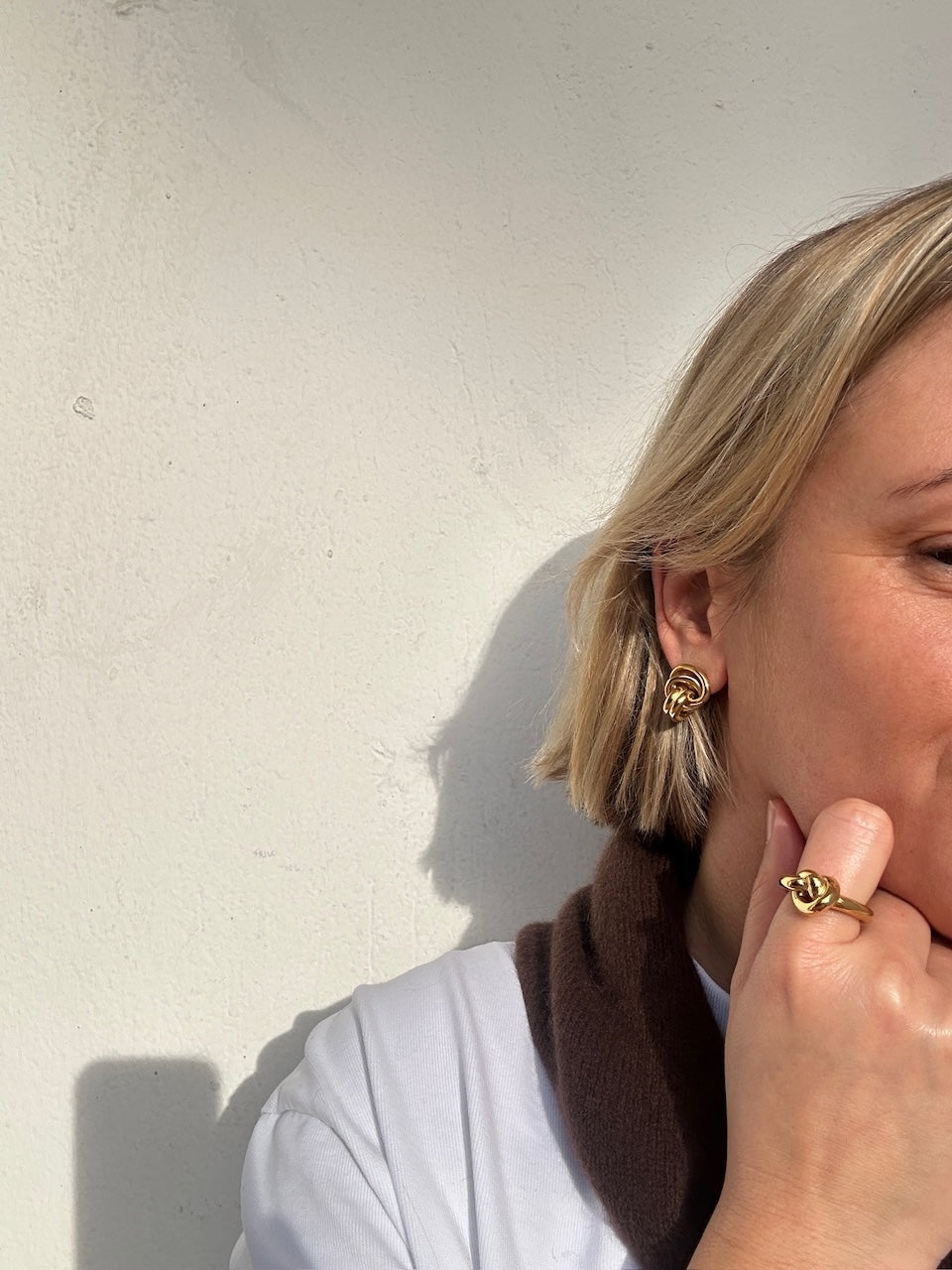 Chunky Knot Ring golden