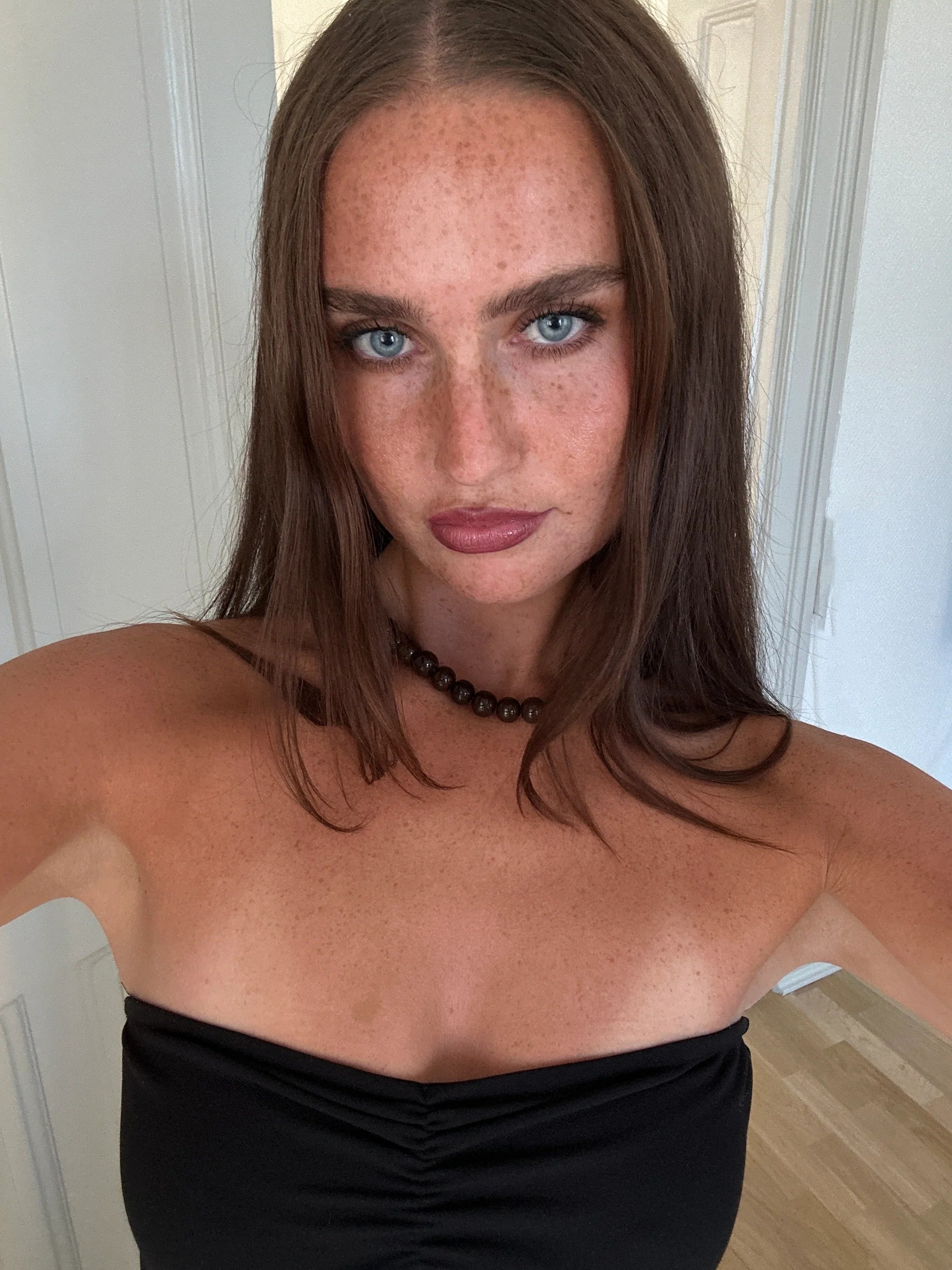 Cocoa Beaded Necklace brown