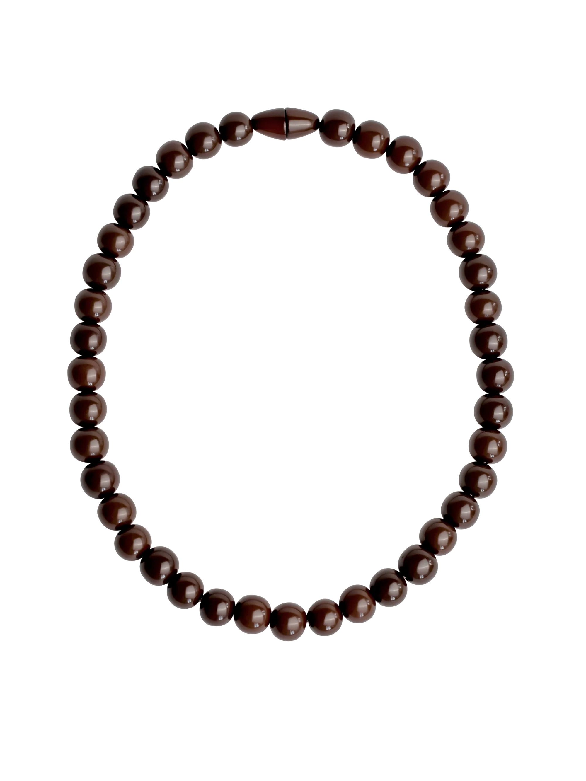 Cocoa Beaded Necklace brown