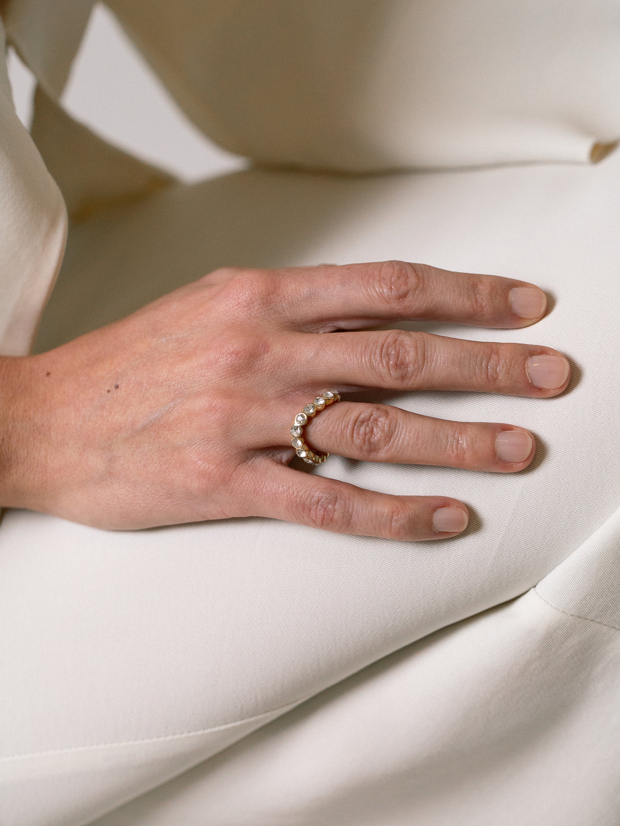 Lotus Wavy Ring golden