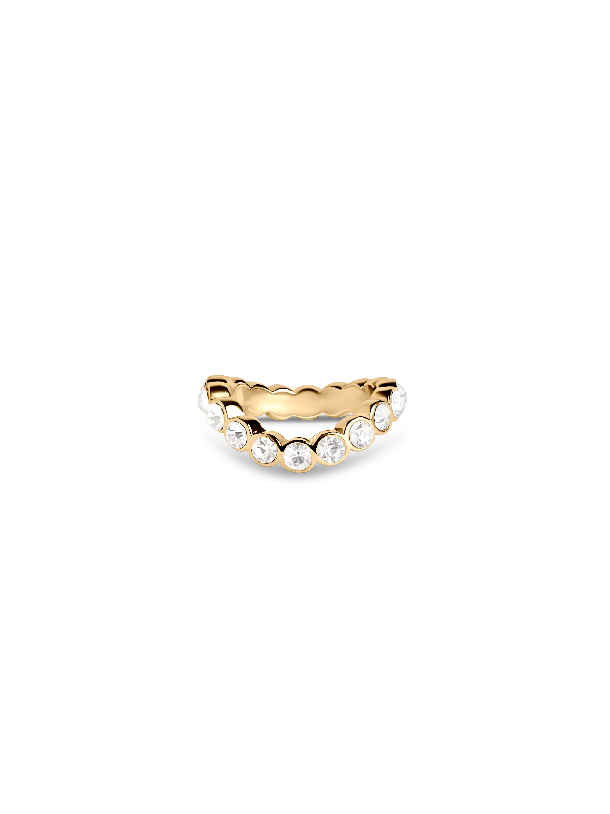 Lotus Wavy Ring golden