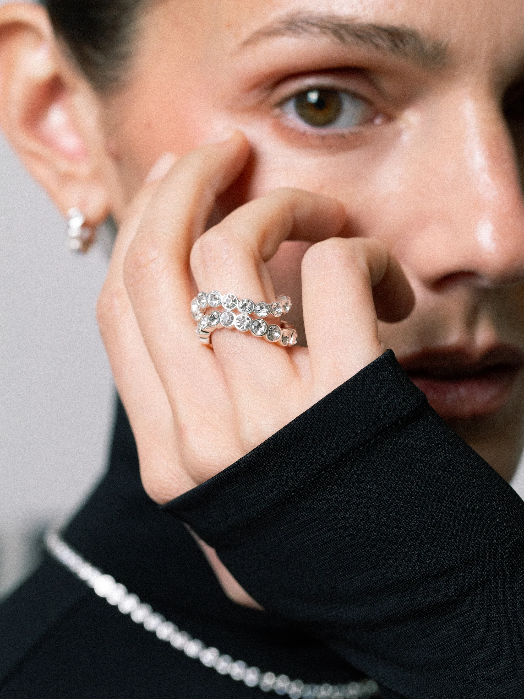 Lotus Wavy Ring silver