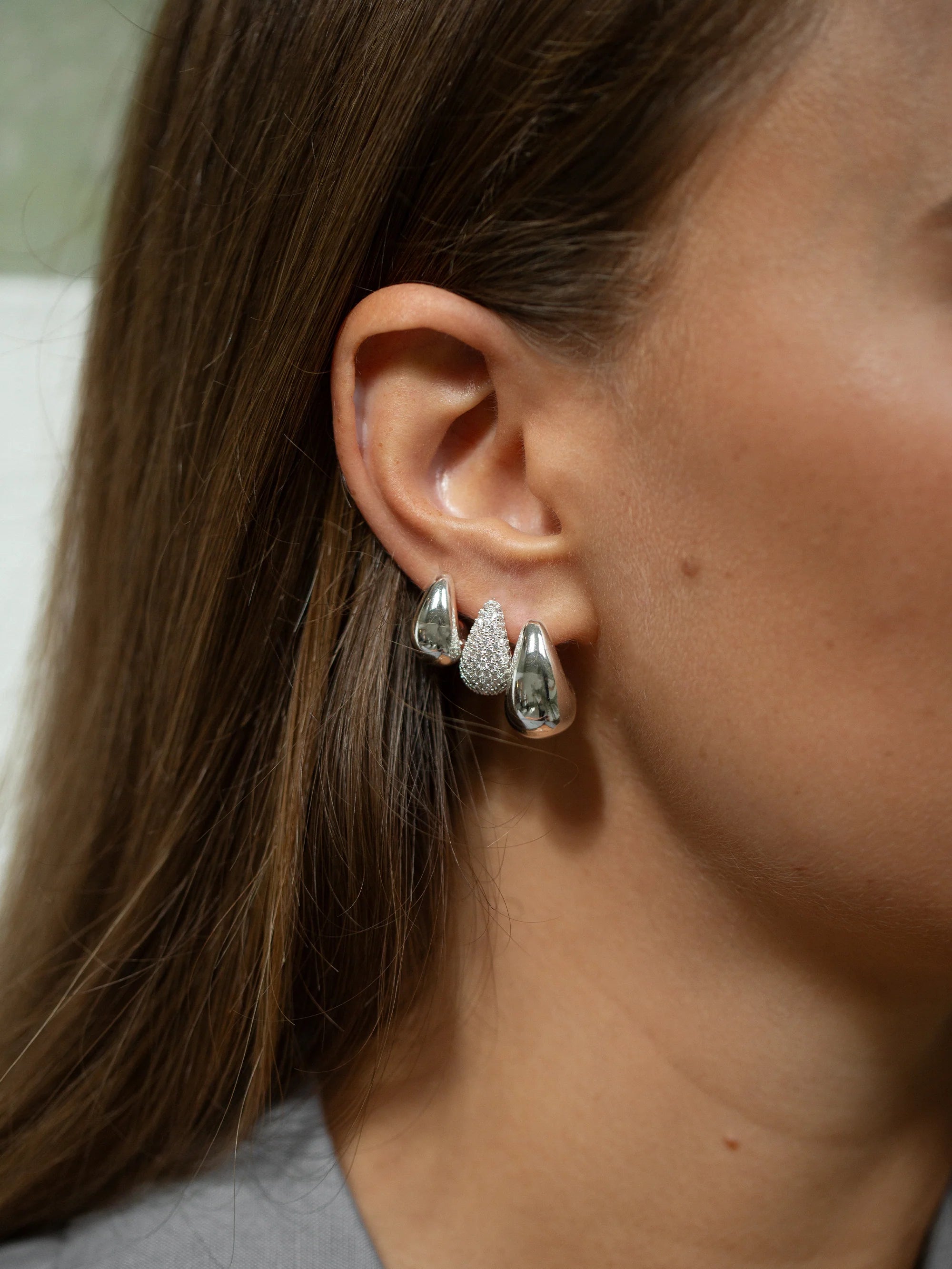 Mini Drop Earrings silver