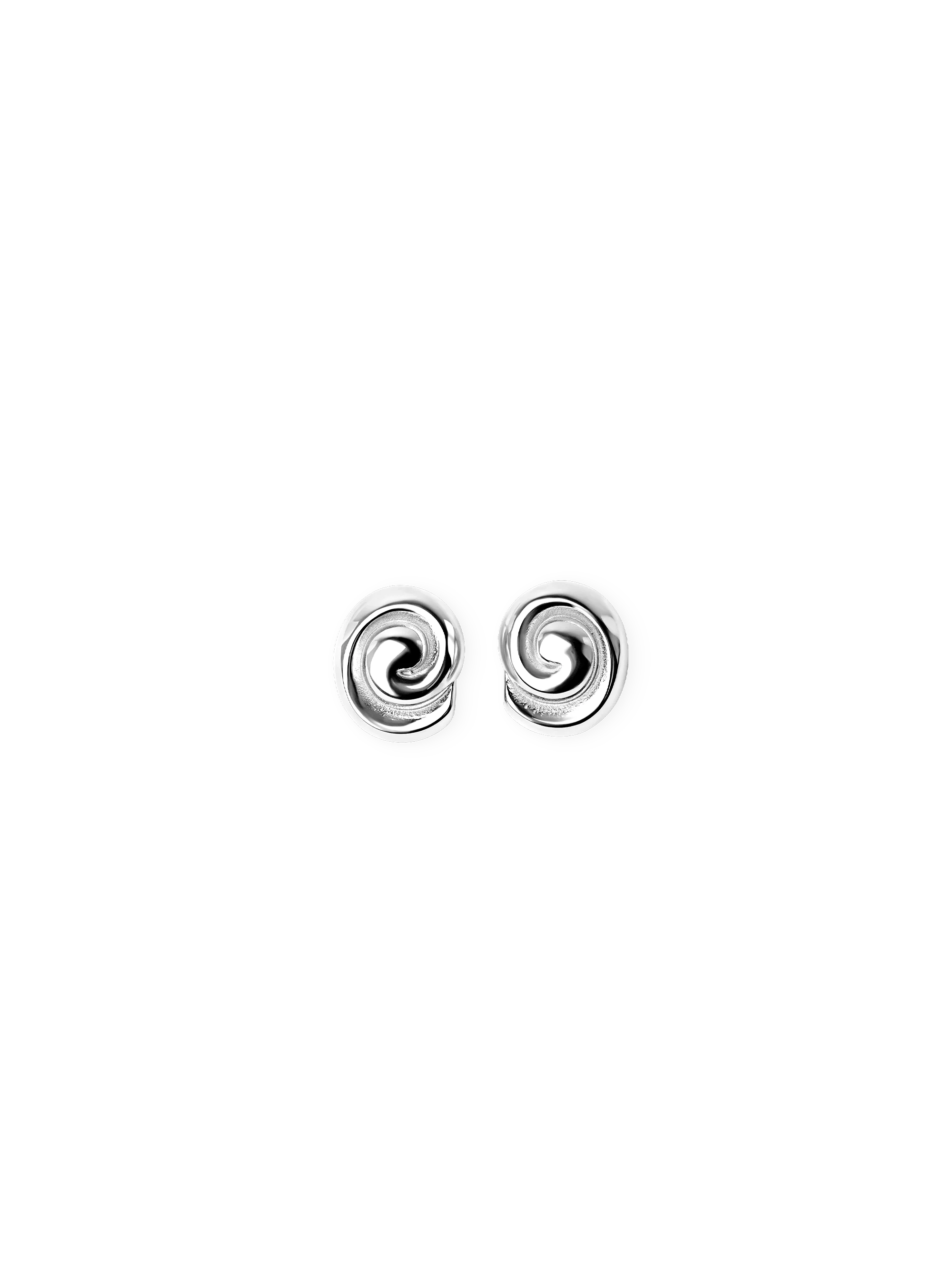 Mini Swirl Earrings silver