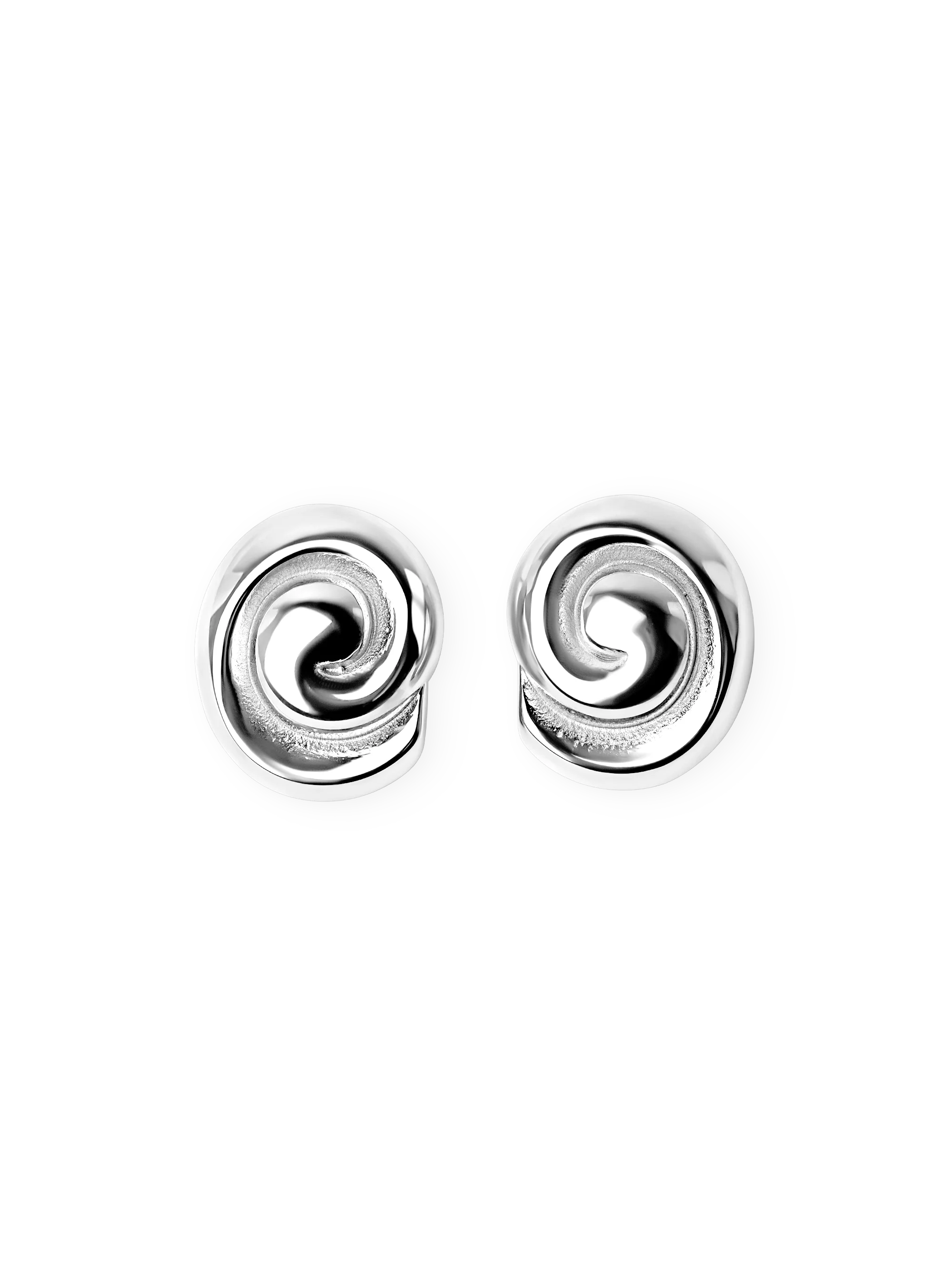 Swirl Earrings silver