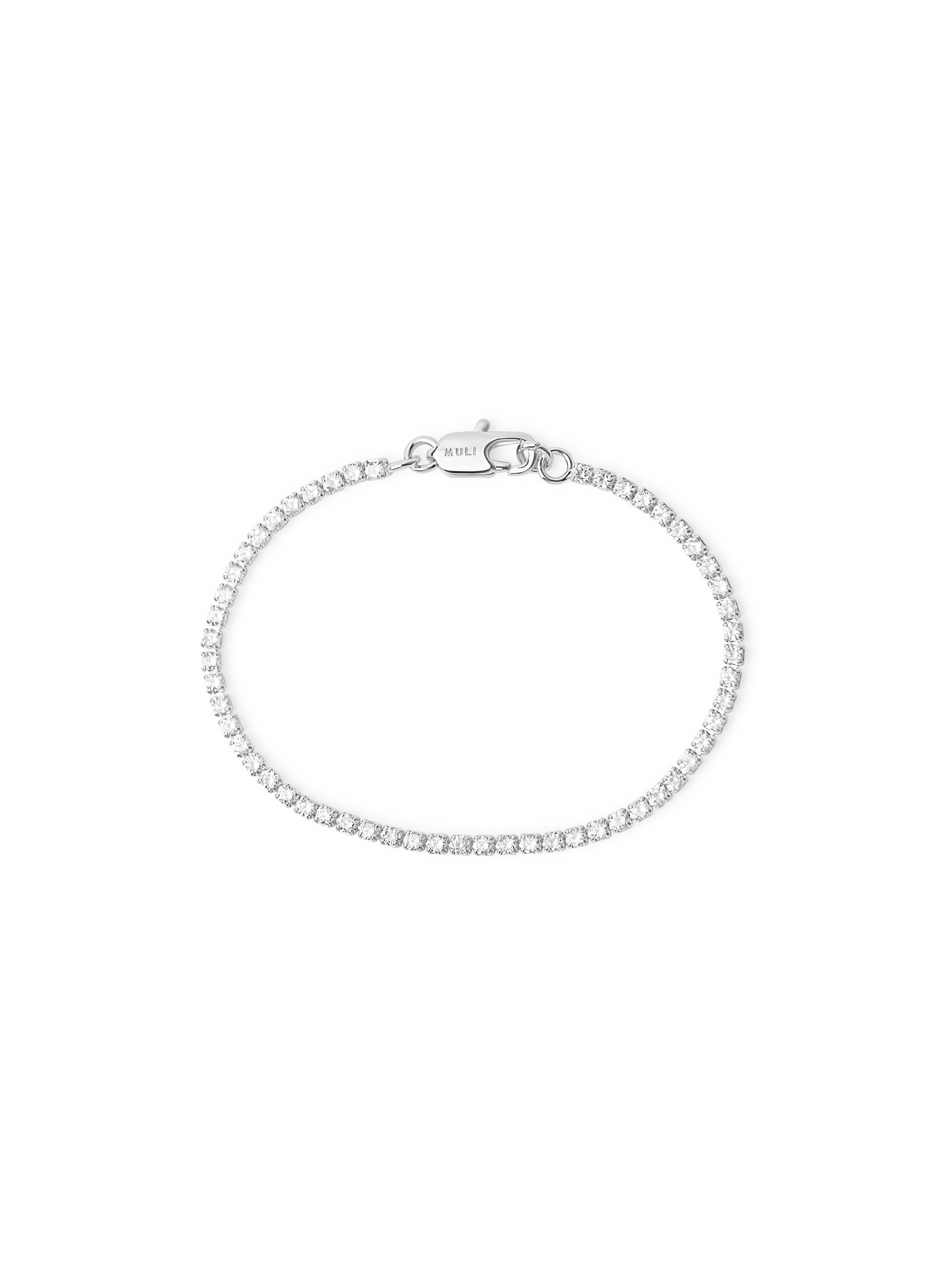 Thin Tennis Bracelet silver