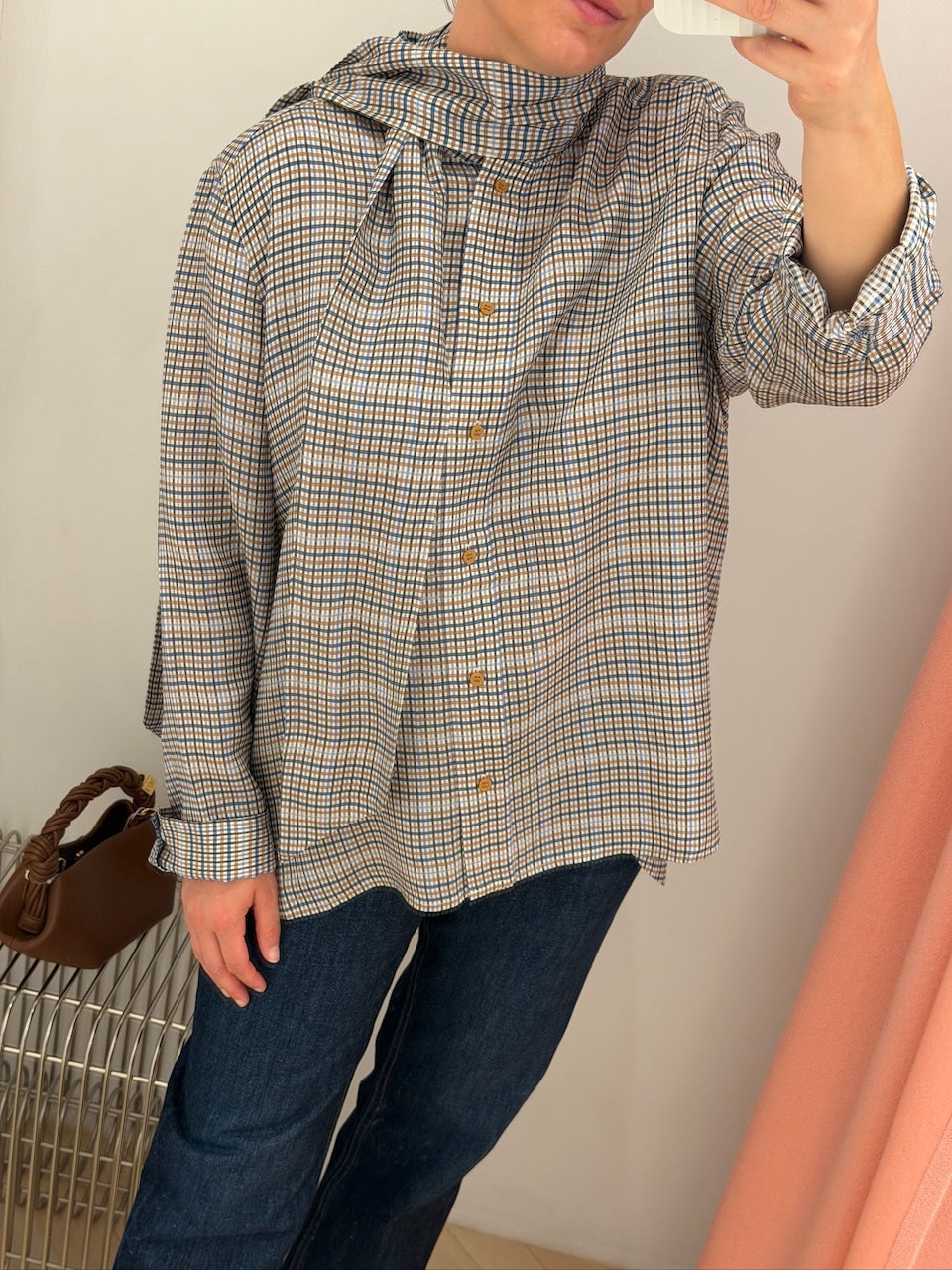 Veiling Top Blouse mix blue