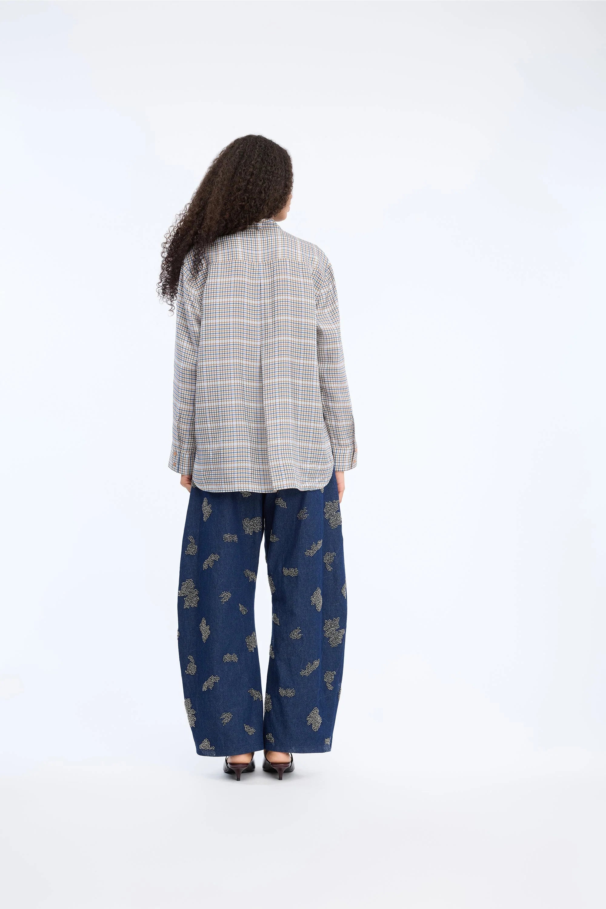 Veiling Top Blouse mix blue