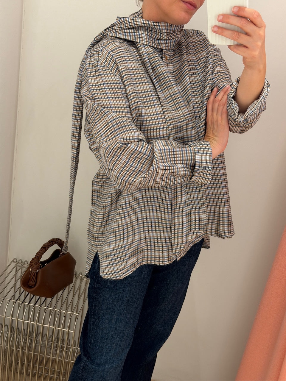 Veiling Top Blouse mix blue