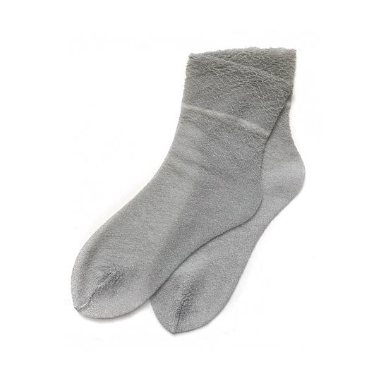 Thin Glitter Socks silver