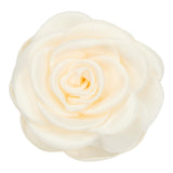 Haarklammer Small Satin Rose Claw ivory