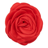 Haarklammer Small Satin Rose Claw red