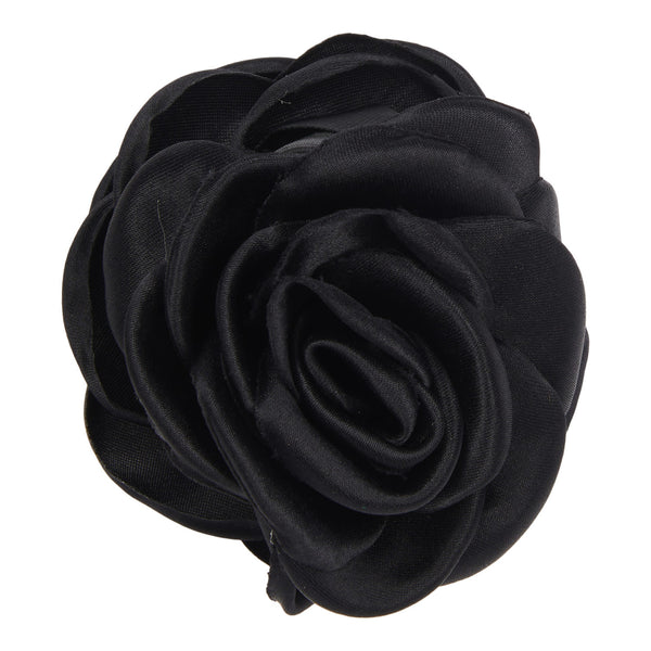 Haarklammer Small Satin Rose Claw black