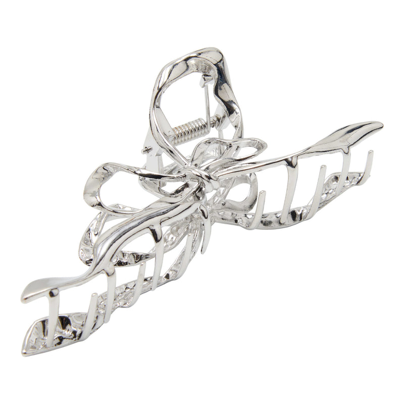 Metallic Bow Claw silver