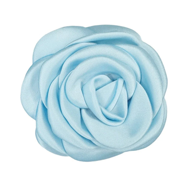 Haarklammer Small Satin Rose Claw light blue