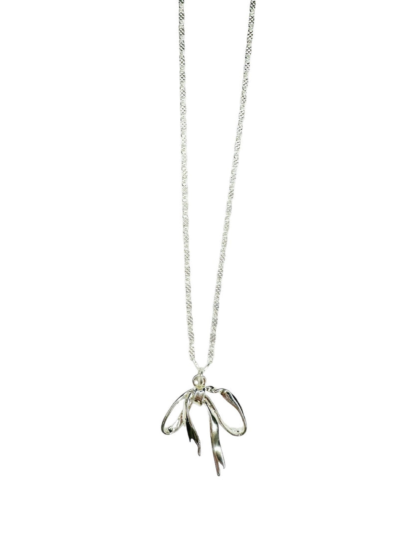 Ribbon Necklace silver