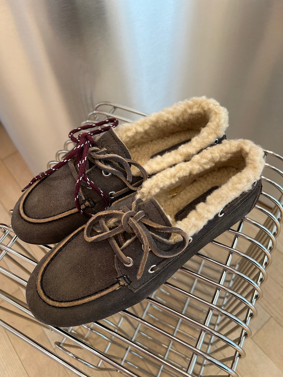 Boat Loafer Brushed Fur Suede daytona grey