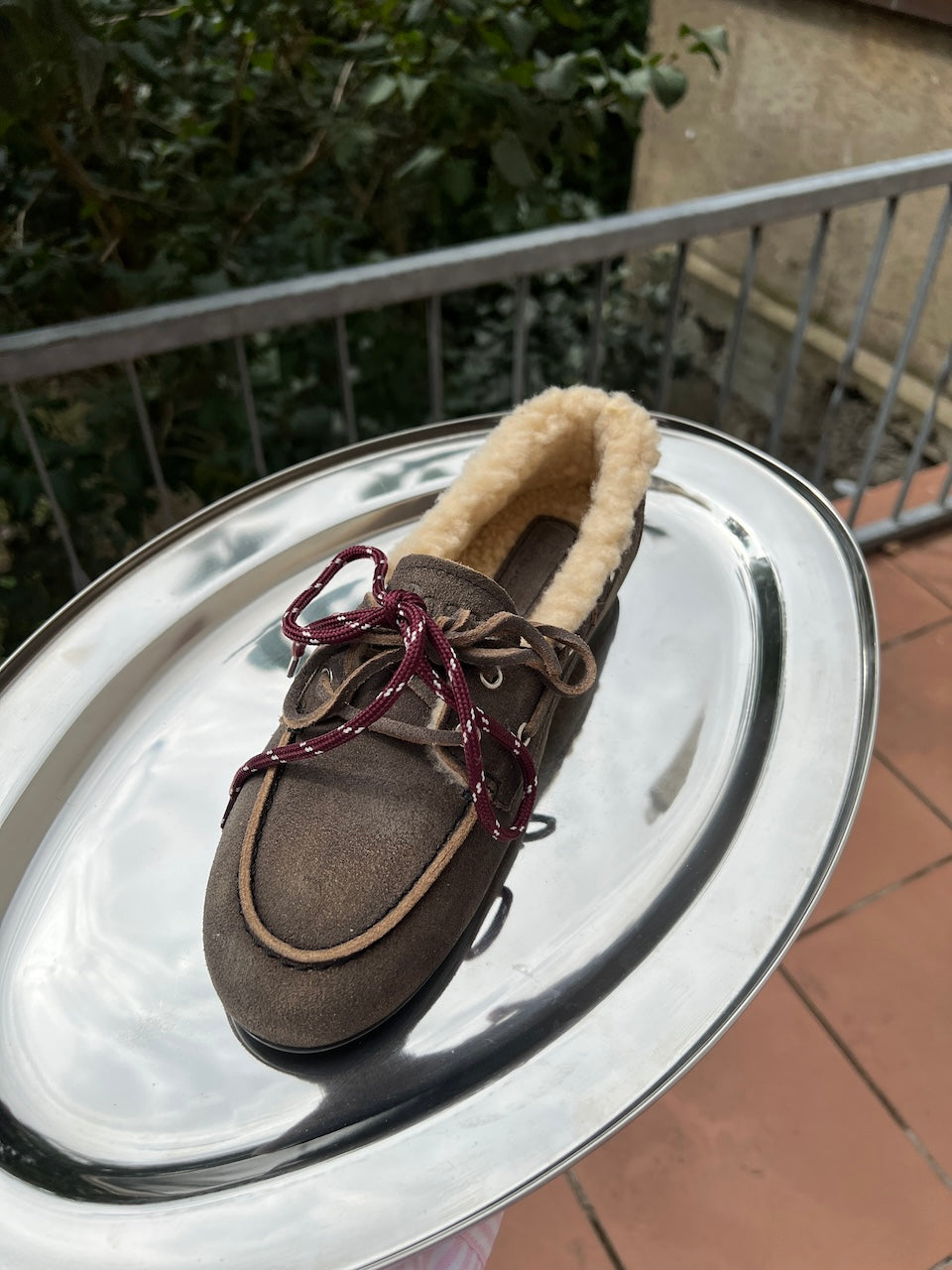 Boat Loafer Brushed Fur Suede daytona grey