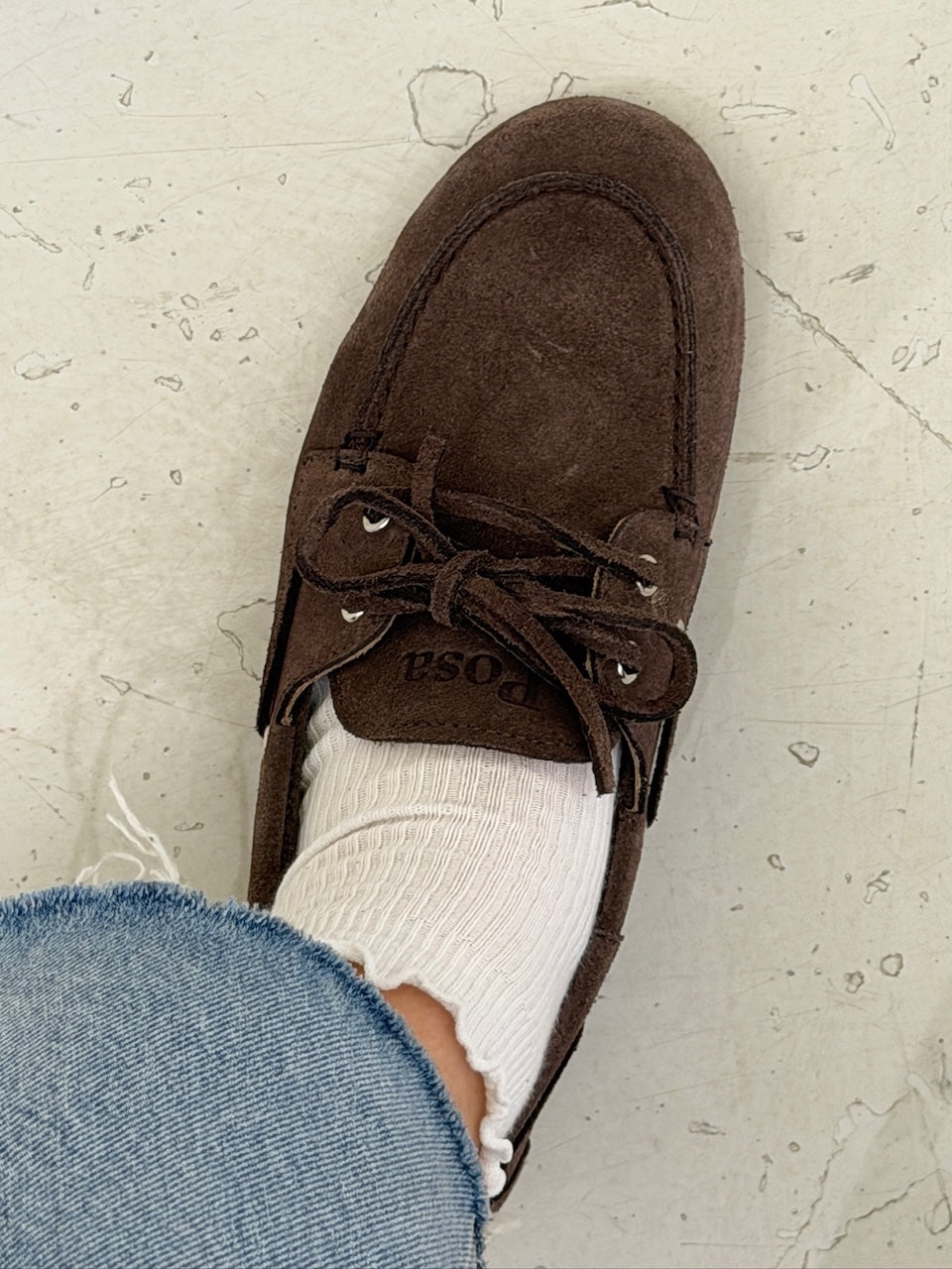Boat Loafer Brushed Suede cocoa brown
