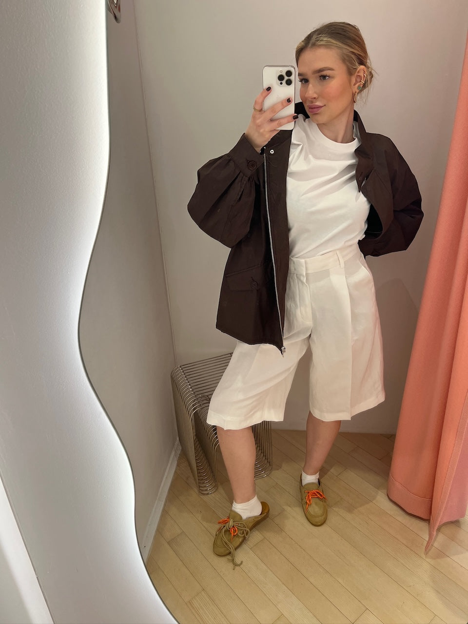 Boat Loafer Mule Suede tan