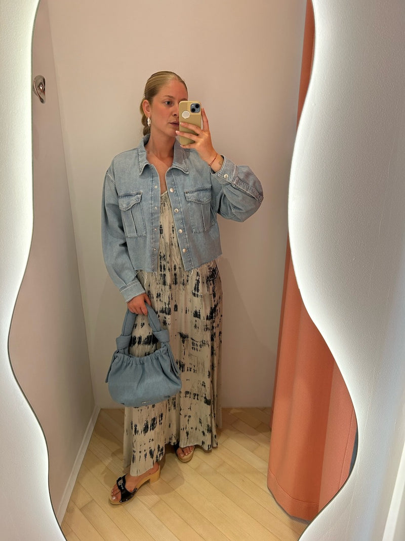 Ian Coil Long Dress silver