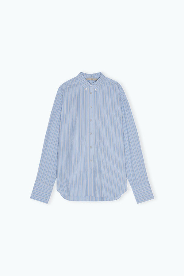Oversized Striped Shirt blue stripe
