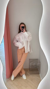 Falia Poplin Oversized Shirt bright white