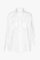 Falia Poplin Oversized Shirt bright white