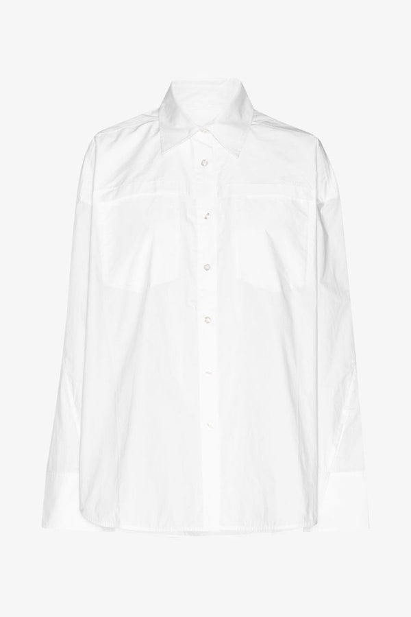 Falia Poplin Oversized Shirt bright white