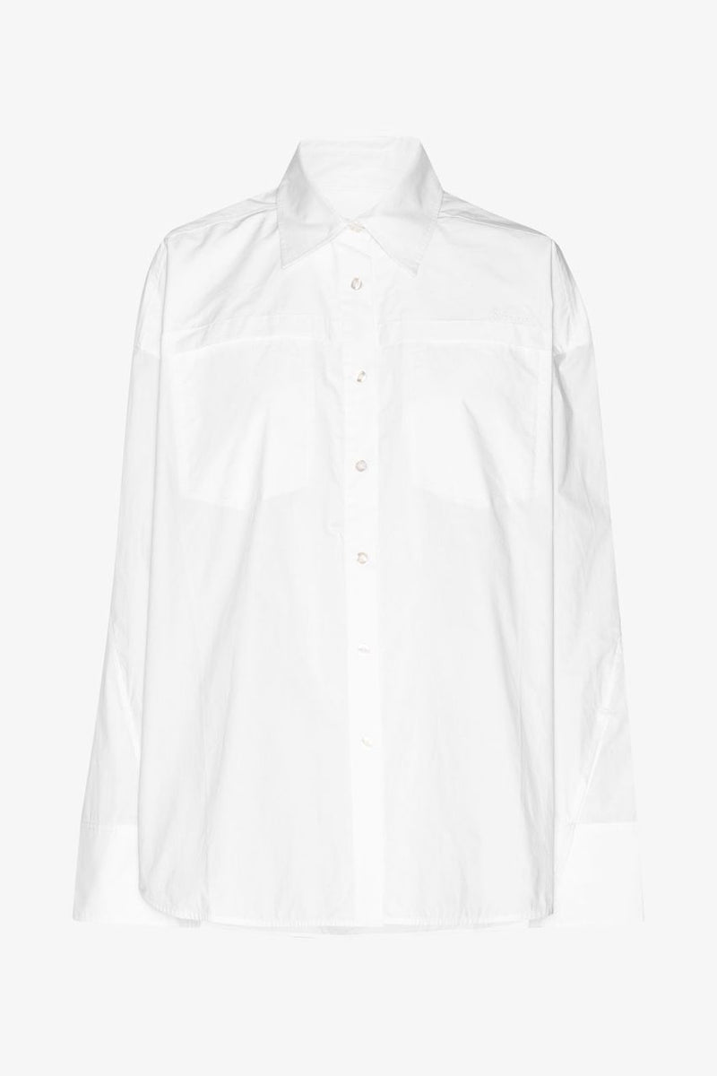 Falia Poplin Oversized Shirt bright white