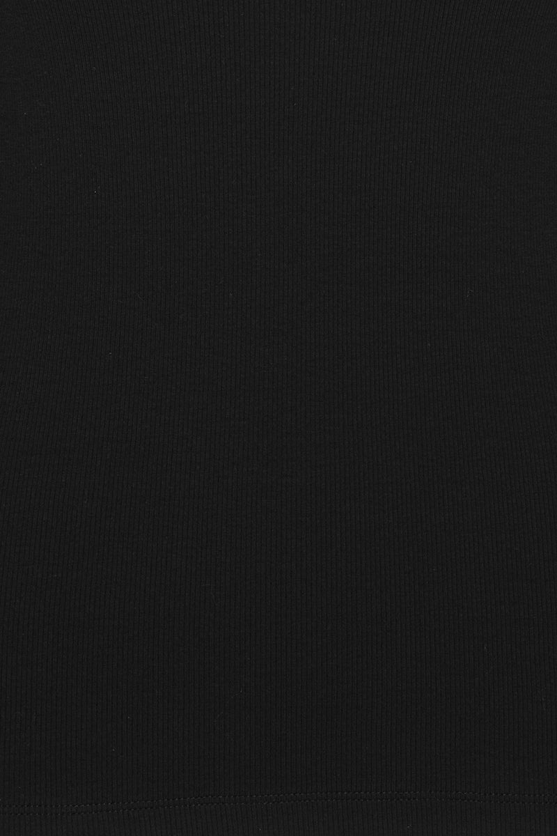 Harper Jersey V-Neck Top black