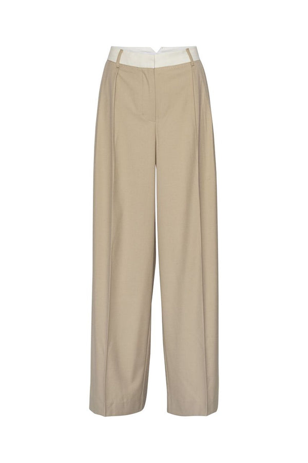 Kise Two Color Wide Pants safari