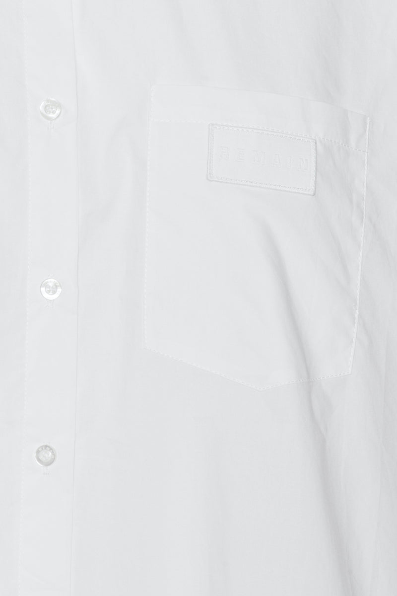 Nalia Poplin Oversized Shirt bright white