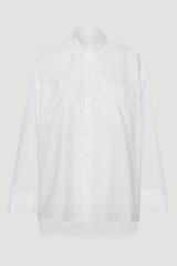 Nalia Poplin Oversized Shirt bright white