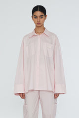 Nalia Poplin Oversized Shirt potpourri