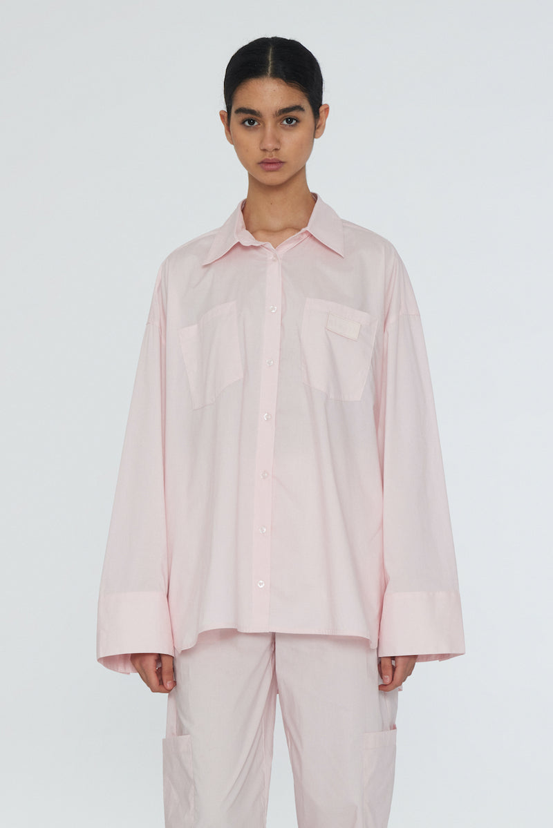 Nalia Poplin Oversized Shirt potpourri