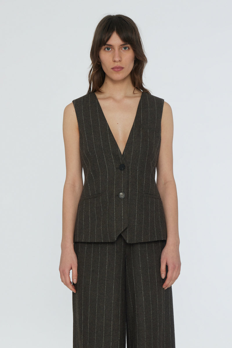 Pinstripe Waistcoat mulch