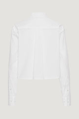 Poplin Cropped Shirt bright white